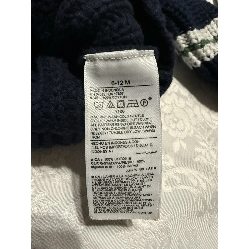 Lot of 2 Boys Knit‎ Sweaters 6-12 Month Baby + 2T Toddler Old Navy Gray Blue